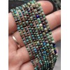 Каменные бусины, Хризоколла, шарик огранка, 2 мм, длина нити 38 см