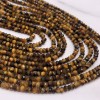 Каменные бусины, Тигровый Глаз, рондель огранка, 2х3 мм, длина нити 38 см