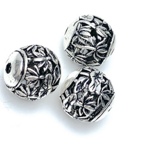 Бусина, тайское серебро, размер 11 мм, цена за 1 шт.
