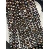 Каменные бусины, Жемчуг, черный, фриформы, 7-8 мм, длина нити 36 см