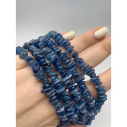 Каменные бусины, Кианит, фриформы, 8х2 мм, длина нити 38 см