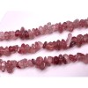 Каменные бусины, Клубничный Кварц, крошка, фриформы, 8х3 мм, длина нити 38 см