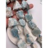 Каменные бусины, Амазонит, не обработанный, фриформы, 20-28 мм, длина нити 38 см, 14 шт