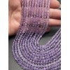 Каменные бусины, Аметист, шарик, огранка, 3 мм, длина нити 39 см