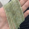 Каменные бусины, Жадеит, 4х2 мм, длина нити 38 см