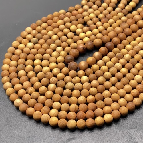 Деревянные бусины, 8 мм, длина нити 38 см