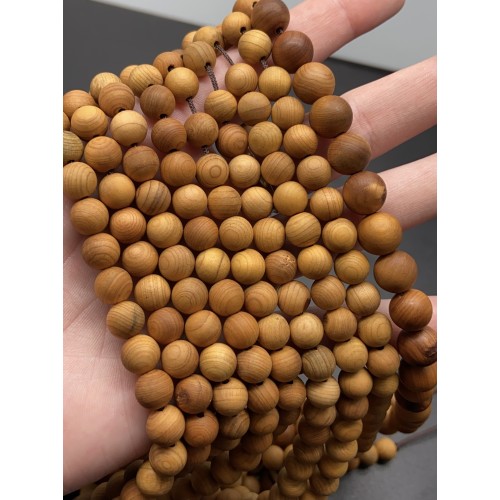 Деревянные бусины, 8 мм, длина нити 38 см