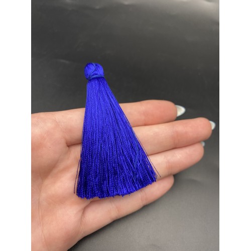 Кисточка, синего цвета, 66 мм, цена за штуку