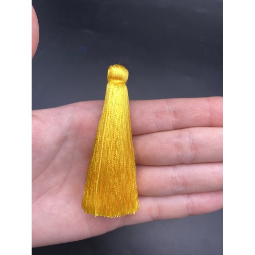 Кисточка, жёлтого цвета, 66 мм, цена за штуку