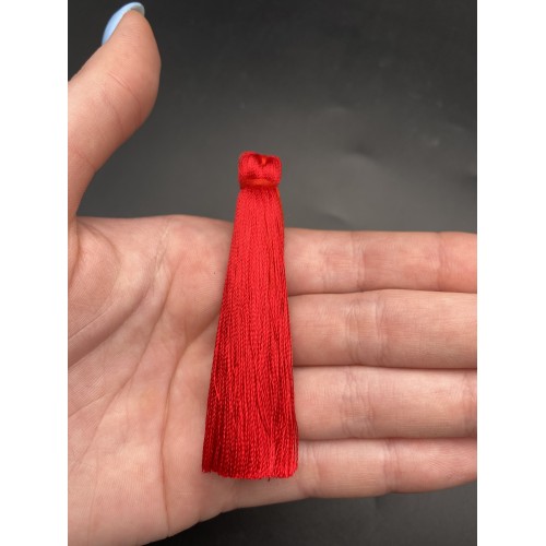 Кисточка, ярко-красного цвета, 66 мм, цена за штуку