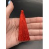 Кисточка, блестящая, красного цвета, 80 мм, цена за штуку