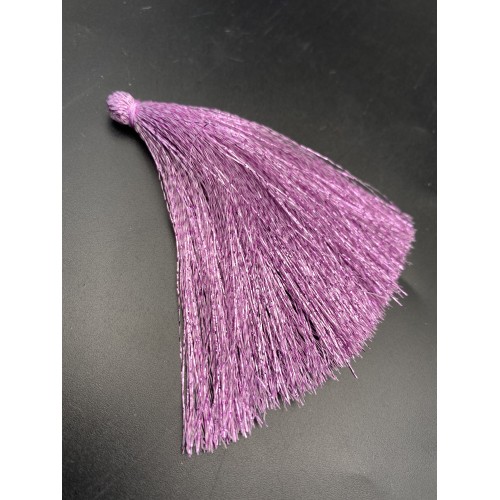 Кисточка, блестящая, сиреневого цвета, 80 мм, цена за штуку