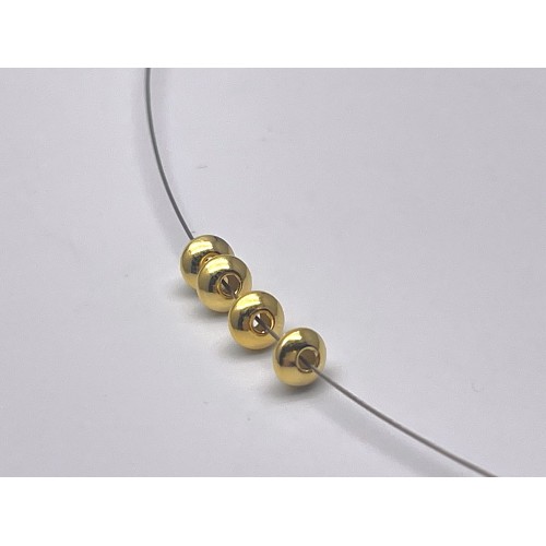 Разделитель, плоский, модель SS 925, с позолотой, размер 3 мм, цена за 10 шт.