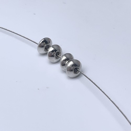 Разделитель, плоский, модель SS 925, родированное, размер 5 мм, цена за 10 шт.