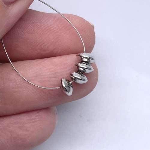 Разделитель, плоский, модель SS 925, родированное, размер 5 мм, цена за 10 шт.