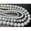 Каменные бусины, Нефрит Бирма, ювелирный, люкс, шарик гладкий, 12 мм, длина нити 38 см