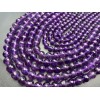 Каменные бусины, Аметист, люкс, шарик, огранка, 6 мм, длина нити 38 см