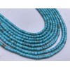 Каменные бусины, Говлит голубой, трубочки, 3,5х3,5 мм, длина нити 38 см