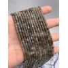 Каменные бусины, Лабрадор, трубочки, 3,5х3,5 мм, длина нити 38 см