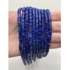 Каменные бусины, Лазурит, шайба, 4х2 мм, длина нити 38 см