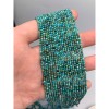 Каменные бусины, Бирюза стабилизированная, шарик гладкий, 2,2 мм, длина нити 38 см