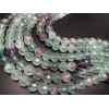 Каменные бусины, Флюорит, люкс, ювелирная огранка, шарик 7-7,7 мм, длина нити 38 см