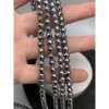 Каменные бусины, Гематит синтетический, серебро, шарик огранка, размер 6 мм, нить 38 см