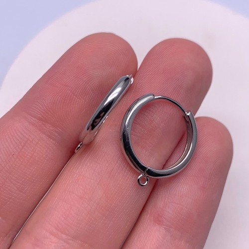 Швензы, родированное серебро 925 пробы, 18х2,5 мм