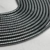 Каменные бусины, Гематит синтетический, темное серебро, шайба, размер 4х2 мм, нить 38 см