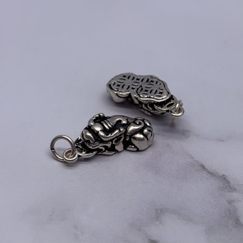 Пияо №5, серебро тайское, размер 21х10 мм, 1 шт