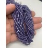 Каменные бусины, Цирконий кубический, (т.н. Циркон), лавандовый кристалл, рондель, огранка, 3х2 мм, длина нити 38 см