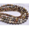 Каменные бусины, Агат кружевной, (Crazy Agate), шарик гладкий, 4-4,5 мм, длина нити 38 см
