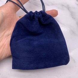 Мешочек, бархат, размер 11,5 х 9,5 см, синий
