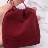 Мешочек, бархат, размер 11,5 х 9,5 см, бордовый