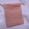 Мешочек, велюр, размер 11,5 х 9,5 см, персиковый