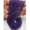 Каменные бусины, Аметист, шарик гладкий, 2 мм, длина нити 38 см