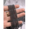 Каменные бусины, Терагерц, шарик гладкий, 4 мм, длина нити 38 см