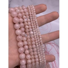 Каменные бусины, Морганит, розовый Берилл, воробьевит, люкс, шарик гладкий, 8 мм, длина нити 39 см