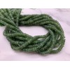 Каменные бусины, Нефрит, Люкс, бублик, 3х5 мм, длина нити 38 см