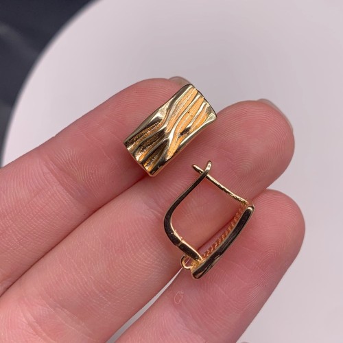 Швензы, латунь, цвет золото, размер 16х12 мм