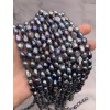 Каменные бусины, Жемчуг, черный, фриформы, 10,5 мм, длина нити 38 см