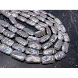 Каменные бусины, Жемчуг, барочный, люкс, пластина, 21х11 мм, цена за 2 шт.