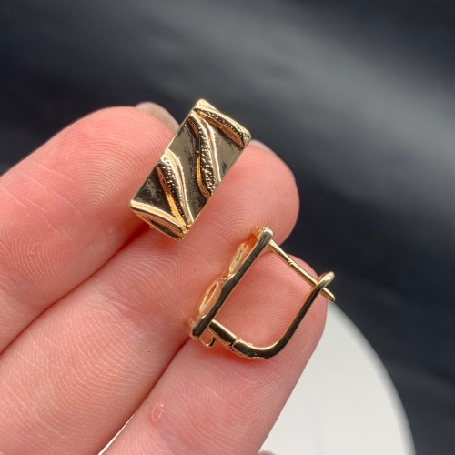 Швензы, латунь, цвет золото, размер 16х12 мм 17807