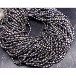 Каменные бусины, Жемчуг, рис, 2 мм, длина нити 38-39 см