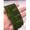 Каменные бусины, Хромдиопсид, люкс, шарик гладкий, 4 мм, длина нити 38 см
