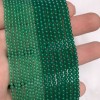Каменные бусины, Халцедон, изумрудный, тонированный, шарик гладкий, 3 мм, длина нити 38 см