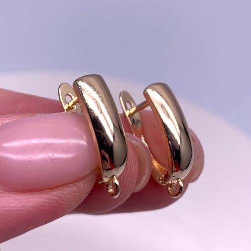 Швензы, латунь, цвет золото, размер 18х11 мм