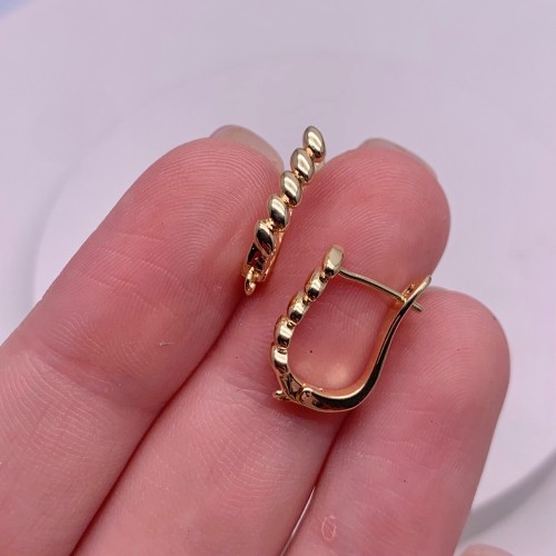 Швензы, латунь, цвет золото, размер 18х11 мм 17843