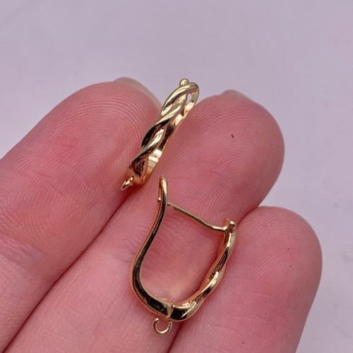 Швензы, латунь, цвет золото, размер 17х11 мм 17845