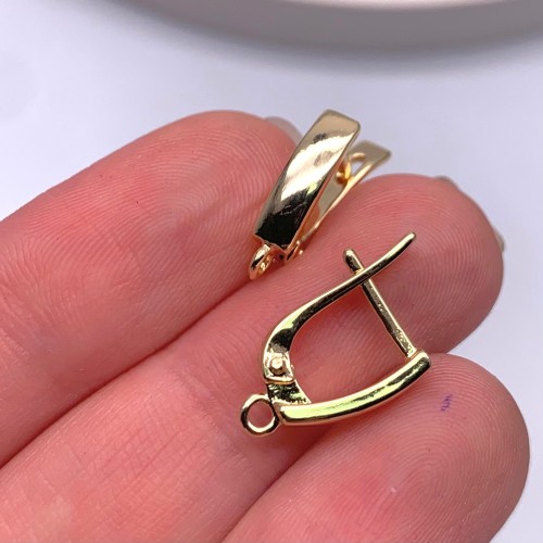 Швензы, латунь, цвет золото, размер 15х11 мм